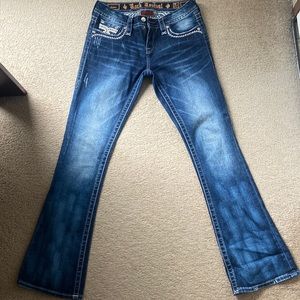 Rock revival bling jeans size 27 waist with 31.5” inseam